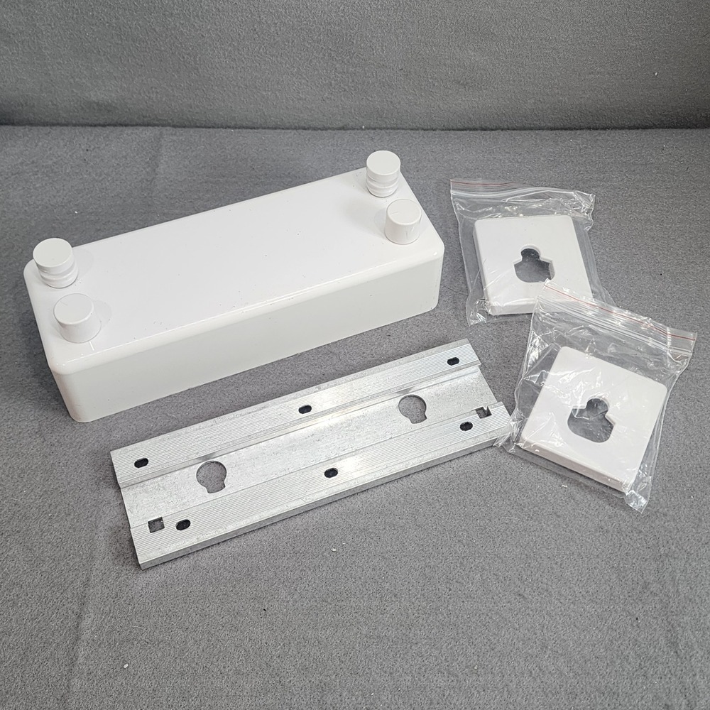 Double Retractable Clothesline White Dual Line Wall‎ Mount Modern